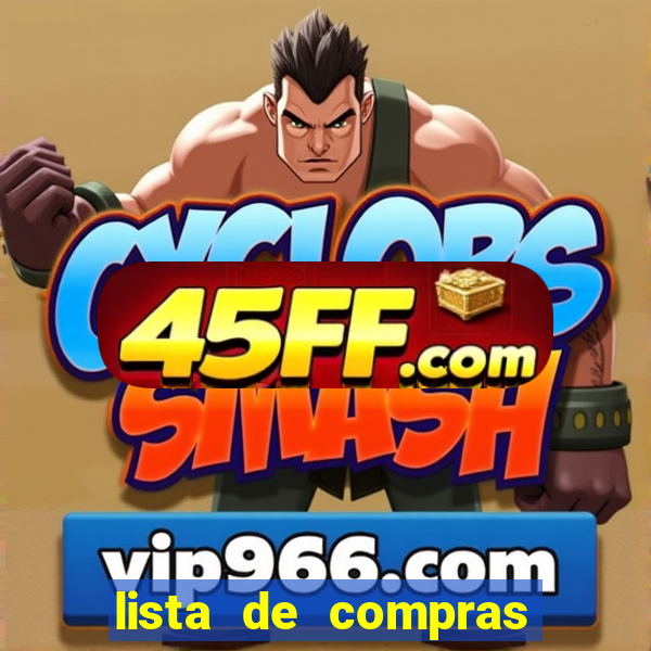 lista de compras supermercado completa